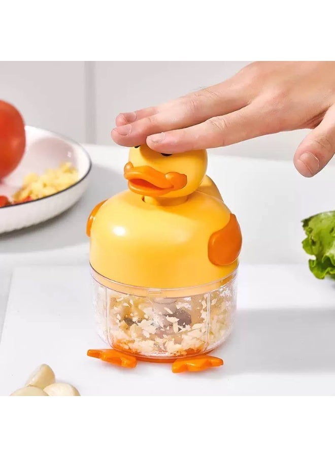 قطاعة لطيفة للبصل والثوم بثلاث شفرات من الفولاذ المقاوم للصدأ، قطاعة مطبخ صغيرة الحجم لتحضير سريع واستخدام منزلي يومي سهل - Image 3